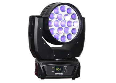 540°Pan 270°Tilen 19pcs 12W RGBW 4in1 LED Đèn đầu di động Zoom rửa Đèn đầu di động