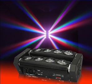 8pcs 10w Cree Led Spider Beam Moving Head Light Stage Disco Lighting
