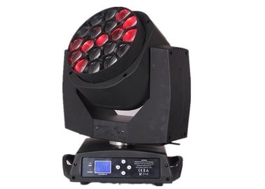 19x12 wát RGBW 4in1 Zoom Led Big Bee Eyes Di Chuyển Đầu Disco Stage Lights / DJ ánh sáng sân khấu ánh sáng