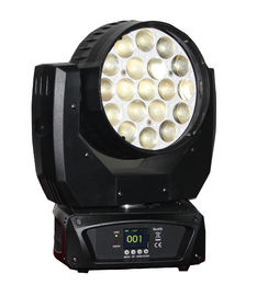 540°Pan 270°Tilen 19pcs 12W RGBW 4in1 LED Đèn đầu di động Zoom rửa Đèn đầu di động