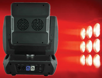 Fashion Club Mini LED Moving Head Light 9pcs 10w Rgbw DJ Moving Head Lamp