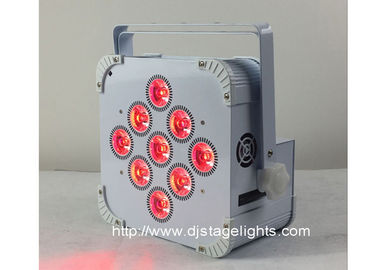 9pcsX18w LED DMX Wireless LED Par Cans , Rechargeable Led Stage Light
