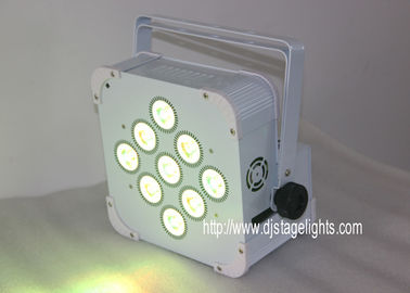 9pcsX18w LED DMX Wireless LED Par Cans , Rechargeable Led Stage Light