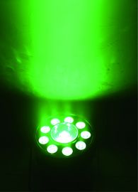 Màu sắc pha trộn DMX RGB Indoor LED Flat Par nhẹ 9 * 3W +1 * 30W IP20