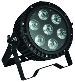 Giai đoạn chuyên nghiệp LED Par có thể đèn, 7 chiếc 12W RGB LED Flat Par