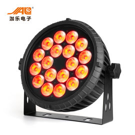 18x18w RGBWA UV 6 In 1 LED Flat Par Light Độ sáng cao Điều khiển DMX