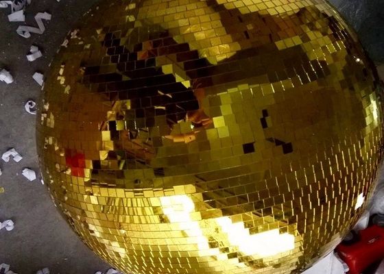 Bóng gương vàng 120CM Bóng đèn sân khấu Disco Bóng xoay