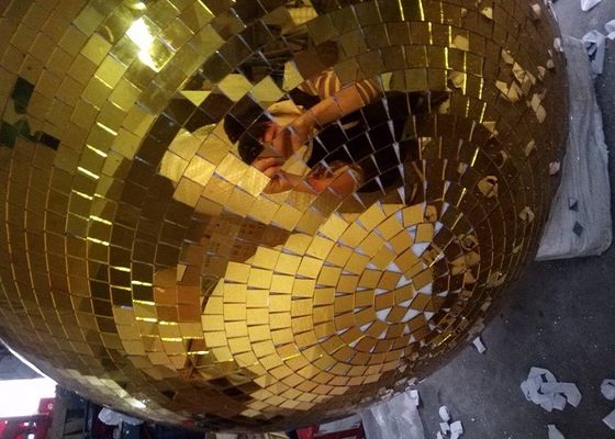 Bóng gương vàng 120CM Bóng đèn sân khấu Disco Bóng xoay