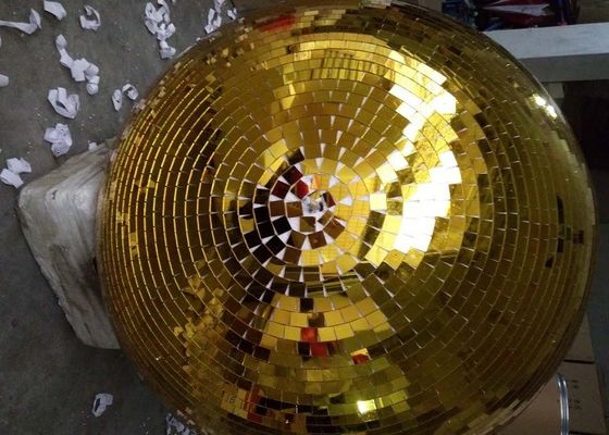 Bóng gương vàng 120CM Bóng đèn sân khấu Disco Bóng xoay