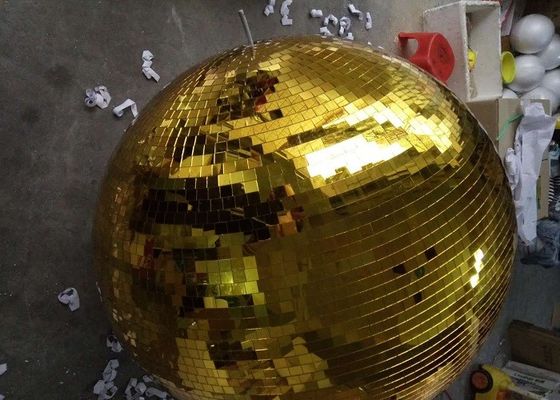 Bóng gương vàng 120CM Bóng đèn sân khấu Disco Bóng xoay