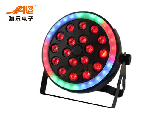 8 kênh 18 Watt Đèn sân khấu DJ RGB 3 trong 1 LED phẳng