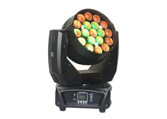Đèn LED di chuyển 19x15W Đèn pha thu phóng 4 trong 1 Đèn vũ trường