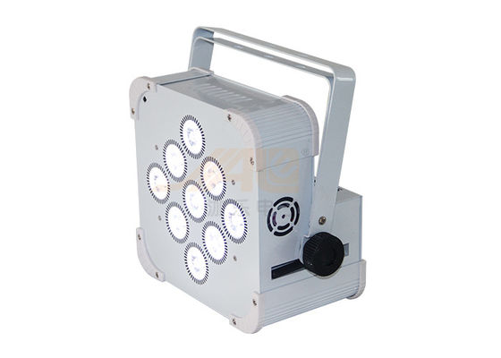 Đèn chiếu sáng không dây 9 * 6w DMX Par Light Độ sáng cao Đèn chiếu ba màu Đèn pin