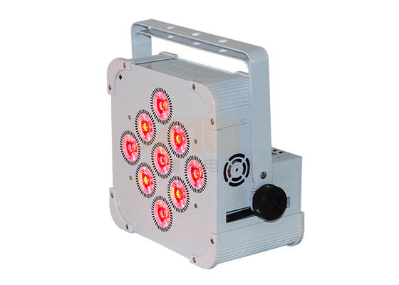 Đèn chiếu sáng không dây 9 * 6w DMX Par Light Độ sáng cao Đèn chiếu ba màu Đèn pin