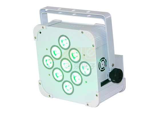 Đèn chiếu sáng không dây 9 * 6w DMX Par Light Độ sáng cao Đèn chiếu ba màu Đèn pin