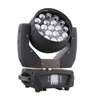 Ống kính 19 * 12W 8 ° Đèn LED di chuyển cho hộp đêm