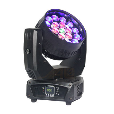 Ống kính 19 * 12W 8 ° Đèn LED di chuyển cho hộp đêm