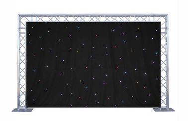 Màn hình RGB 6 x 4m Sáng Rực rỡ, Rèm màn Màn Màn cho nền sân khấu