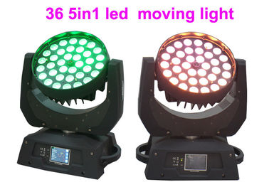 Đèn LED Moving Header DMX RGBW 36 x 10w dành cho Chiếu sáng Sân khấu Hòa nhạc / Sân khấu