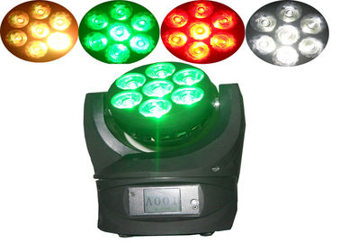 7 x 12w Hộp đêm DJ Disco Đèn LED Di chuyển Đầu / Đèn Di chuyển Đầu Đèn
