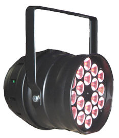 Trong nhà 18 x 3w / 9w RGB 3in1 Đèn LED có thể Lights Led Par 64 DMX Đèn sân khấu cho Disco