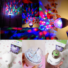 Kiểm soát bằng giọng nói 3W Đèn sân khấu Disco Bóng RGB RGB Bóng Quay