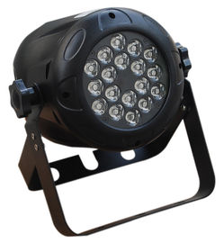 Trong nhà 18 x 3w Nhựa Led Par Chiếu sáng Ánh sáng Dj / Disco Giai đoạn Ánh sáng Độ sáng cao