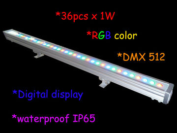 1000mm Chiều dài 36pcs 3w Rgb Vách ngăn ngoài trời được trang bị cho ip65 / Sân khấu trang trí nhẹ