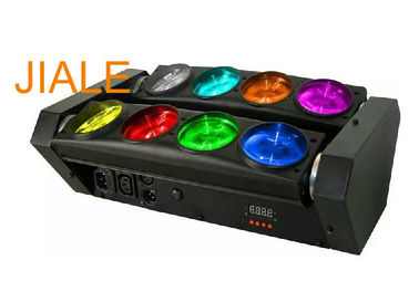 DMX512 RGBW 4in1 8 Đèn nháy Spider Beam LED Di chuyển Đèn Ánh Sáng / Đèn sân khấu Xoay