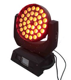 18w Rgbwa Uv Led Moving Head Spot Light With Zoom , Dj Stage Lights