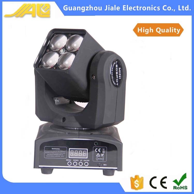 Mới 4pcs 10w 4in1 Di chuyển Mini Di chuyển Head Light Wash Light ánh sáng Dj Light
