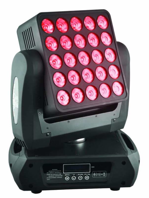 25 X 12 W LED Beam Moving Head Light RGBW Blinder Lighting Matrix Light