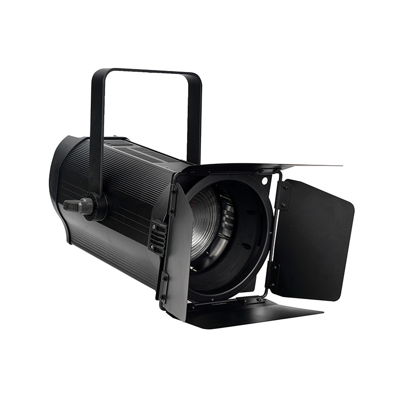200w Fresnel Spot Theater Chiếu sáng sân khấu 3200k hoặc 5600k Đèn Fresnel Vỏ màu đen