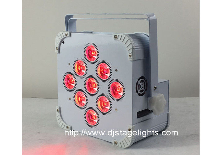 9pcsX18w LED DMX Wireless LED Par Cans , Rechargeable Led Stage Light