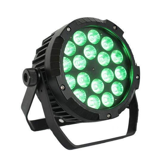 4 trong 1 Đèn Led Nhẹ LED có thể Đèn sân khấu 18 X 12W Với Góc Chân 45 °