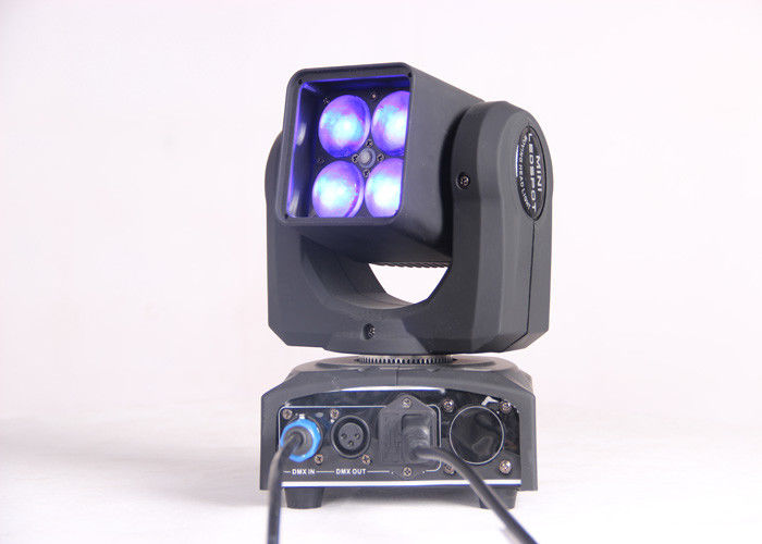 4 Cái 25 wát RGBW LED Moving Head Light Với ​​5-40 ° Chùm Góc Cho DJ, Disco