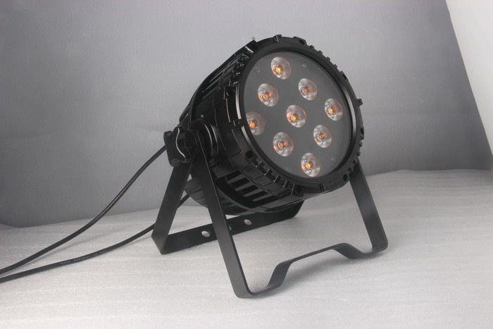 Đèn LED có độ sáng cao Par 64 Đèn sân khấu / Đèn Dmx Thay đổi màu Đèn LED