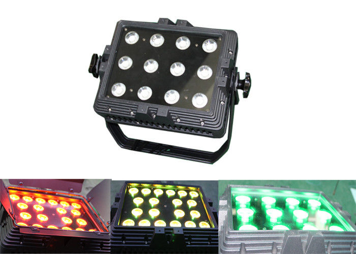 IP65 Waterproof 12 * 3W RGB LED Tường ngoài trời Máy giặt DMX512 Disco Dj sân khấu chiếu sáng