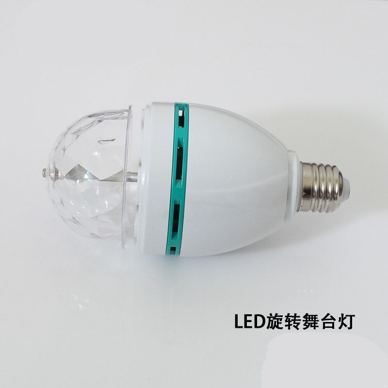 Kiểm soát bằng giọng nói 3W Đèn sân khấu Disco Bóng RGB RGB Bóng Quay
