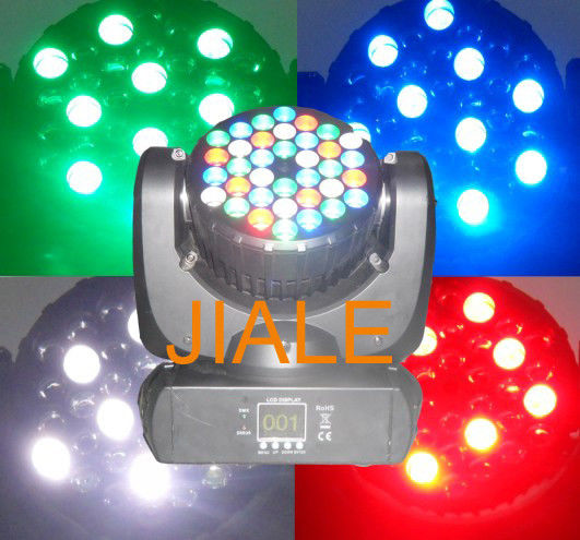 Ánh sáng Led Sharpy Di chuyển Đèn Giai đoạn 36 x 3w Rgbw DMX512