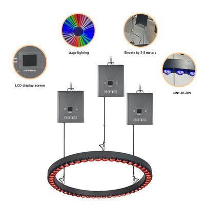 3m DMX Winch LED Kinetic Ball Triangle ống nâng opan bóng